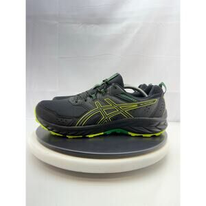 Asics GEL Venture 9 Mens Size 12 Trail Running Shoes Black Lime Zest 1011B486
